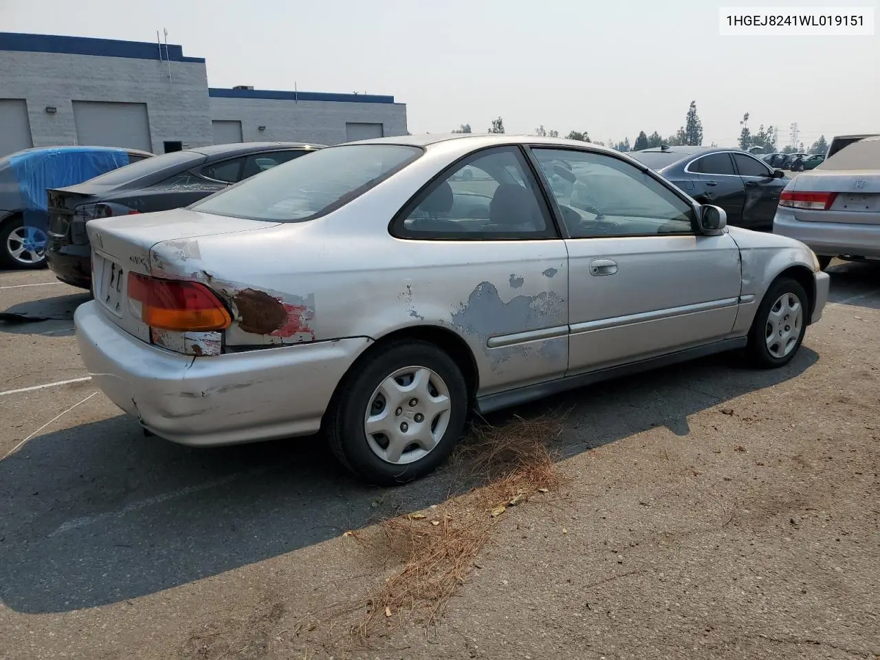 1998 Honda Civic Ex VIN: 1HGEJ8241WL019151 Lot: 54614595