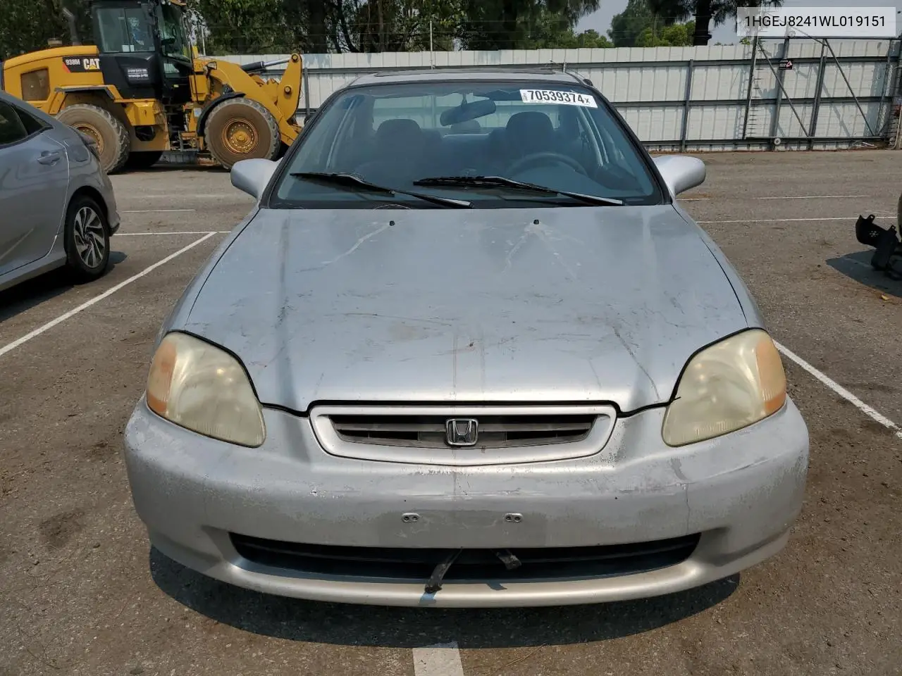 1998 Honda Civic Ex VIN: 1HGEJ8241WL019151 Lot: 54614595