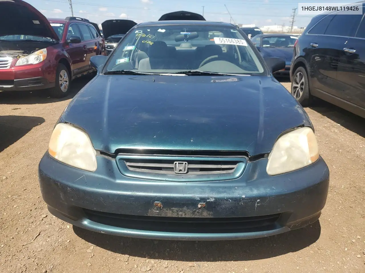 1998 Honda Civic Ex VIN: 1HGEJ8148WL119426 Lot: 55166385