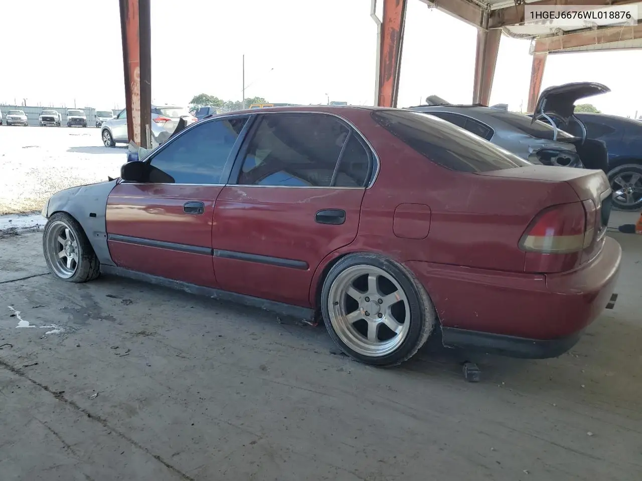 1998 Honda Civic Lx VIN: 1HGEJ6676WL018876 Lot: 55343785