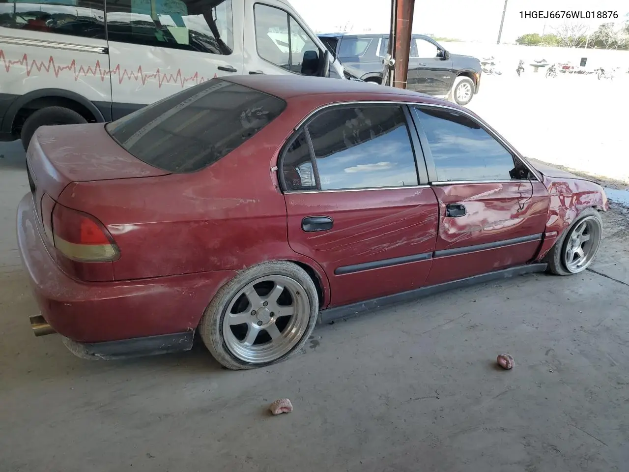 1998 Honda Civic Lx VIN: 1HGEJ6676WL018876 Lot: 55343785