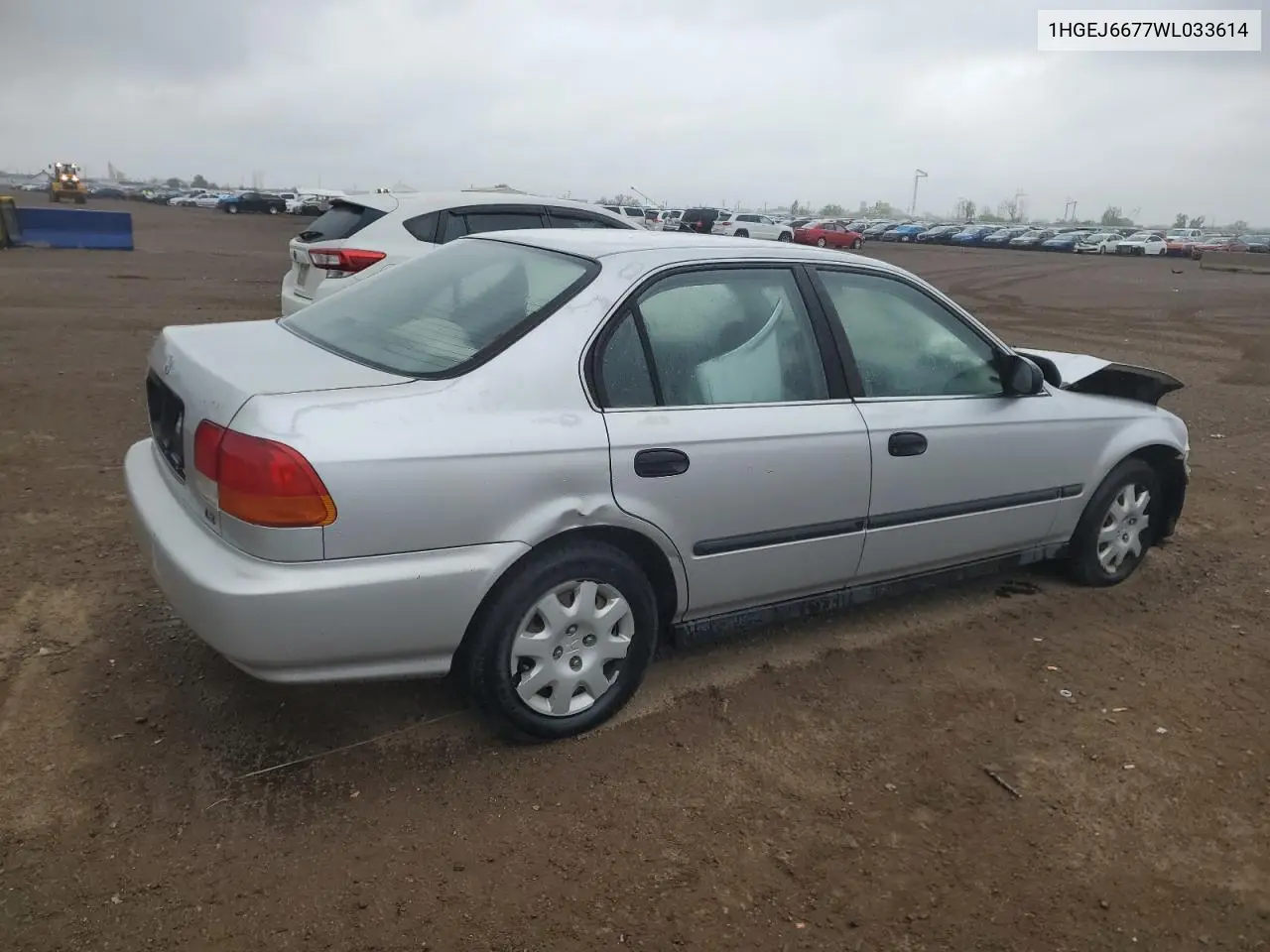 1998 Honda Civic Lx VIN: 1HGEJ6677WL033614 Lot: 56000915