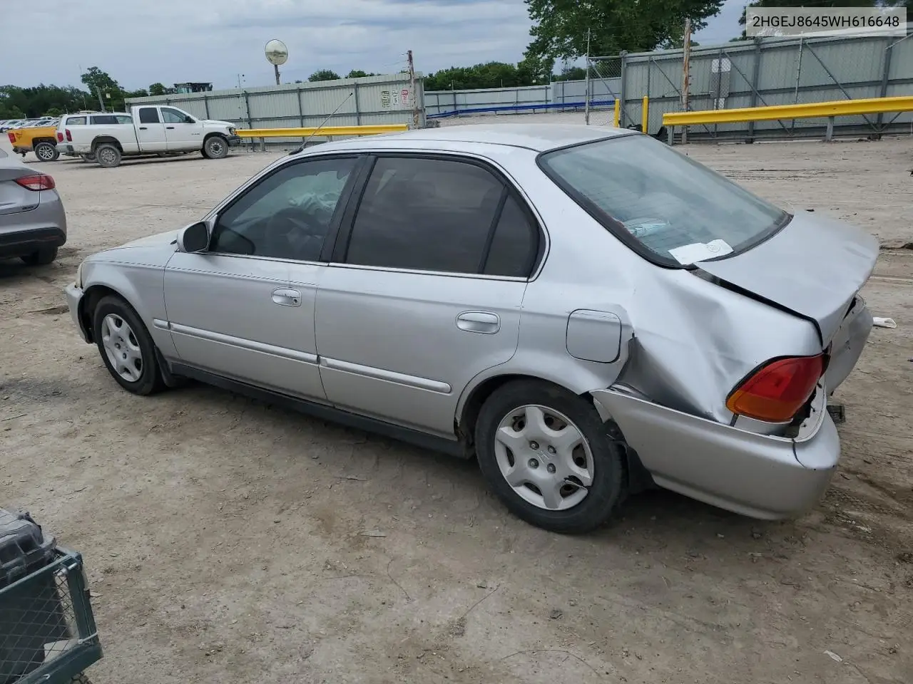 1998 Honda Civic Ex VIN: 2HGEJ8645WH616648 Lot: 56056815
