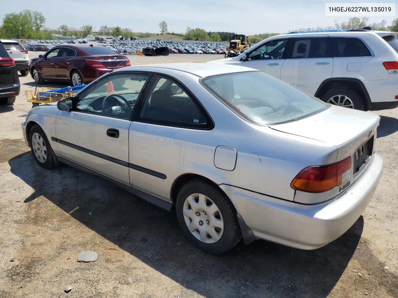 1998 Honda Civic Dx VIN: 1HGEJ6227WL135019 Lot: 56660715