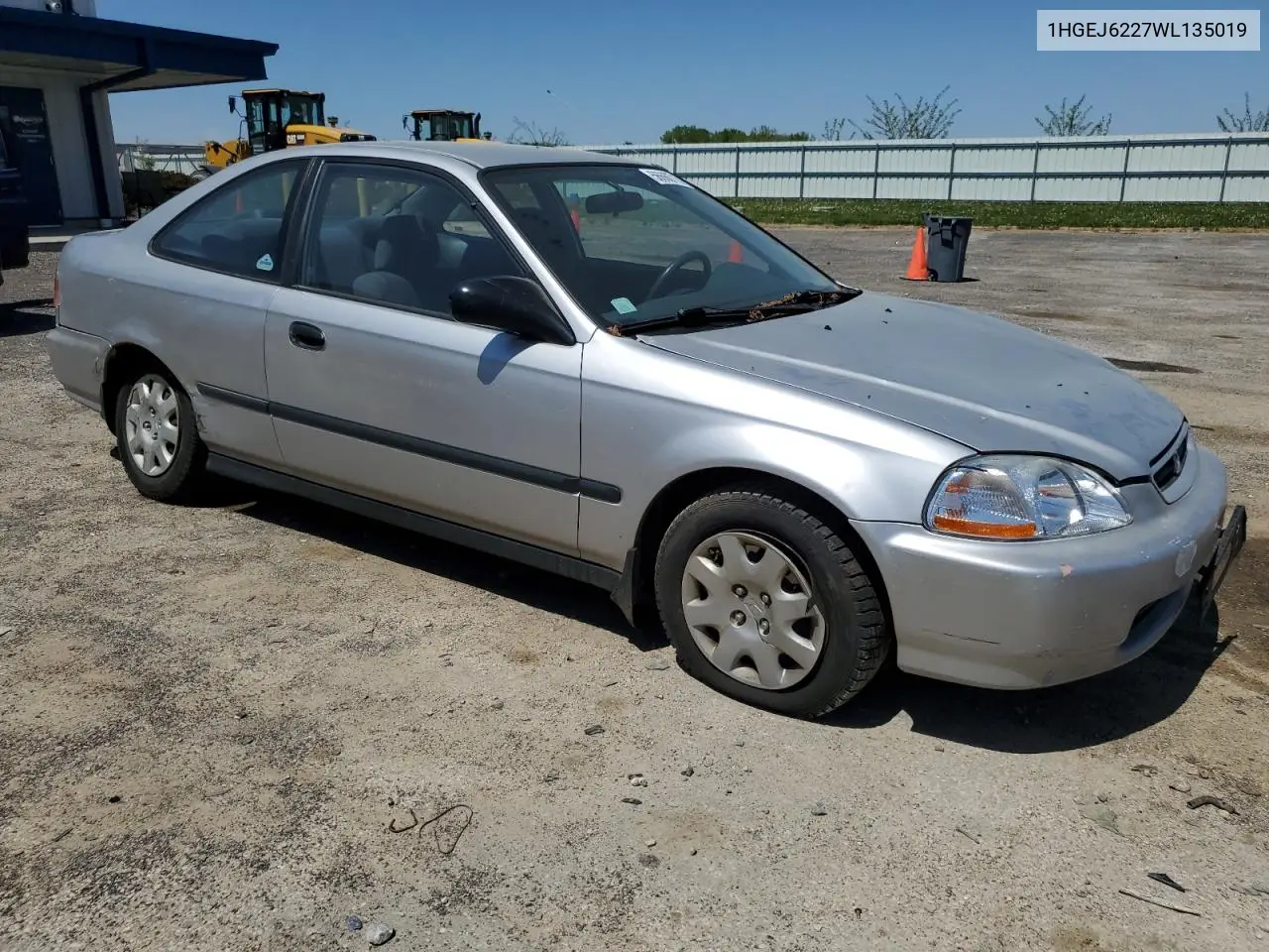 1998 Honda Civic Dx VIN: 1HGEJ6227WL135019 Lot: 56660715