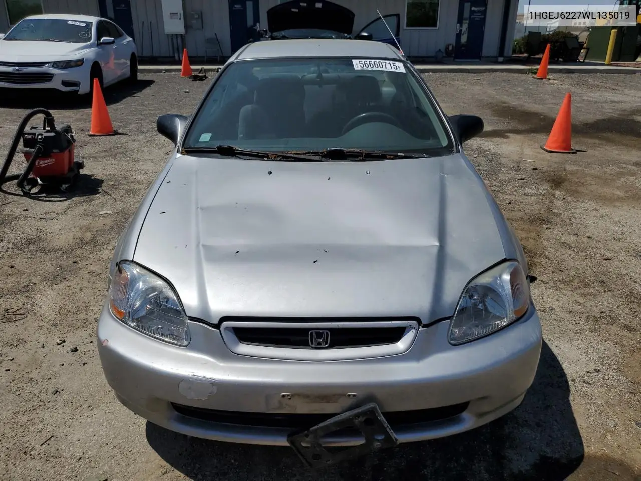 1998 Honda Civic Dx VIN: 1HGEJ6227WL135019 Lot: 56660715