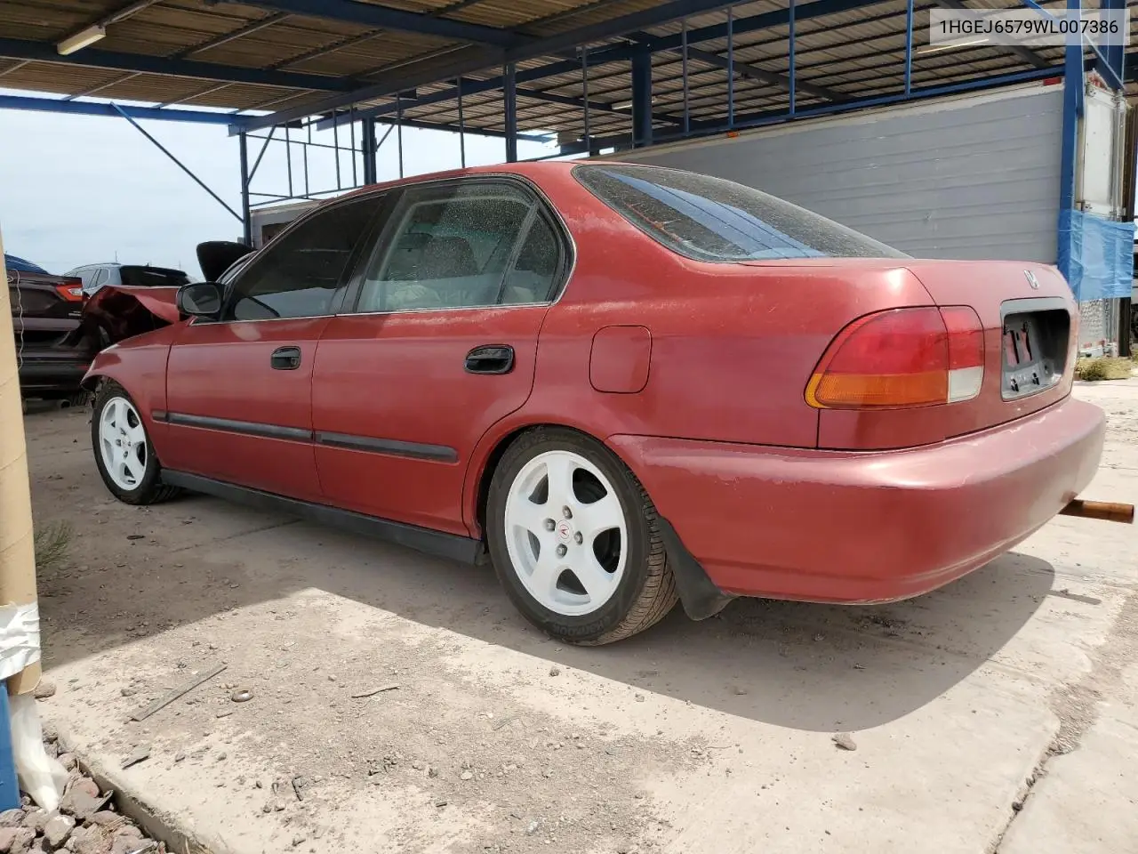 1998 Honda Civic Lx VIN: 1HGEJ6579WL007386 Lot: 56762065