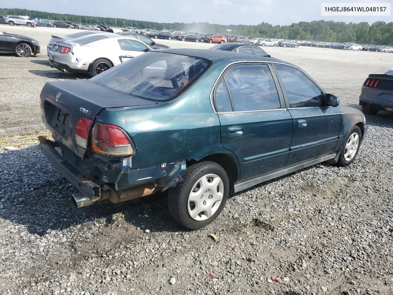 1998 Honda Civic Ex VIN: 1HGEJ8641WL048157 Lot: 59308335