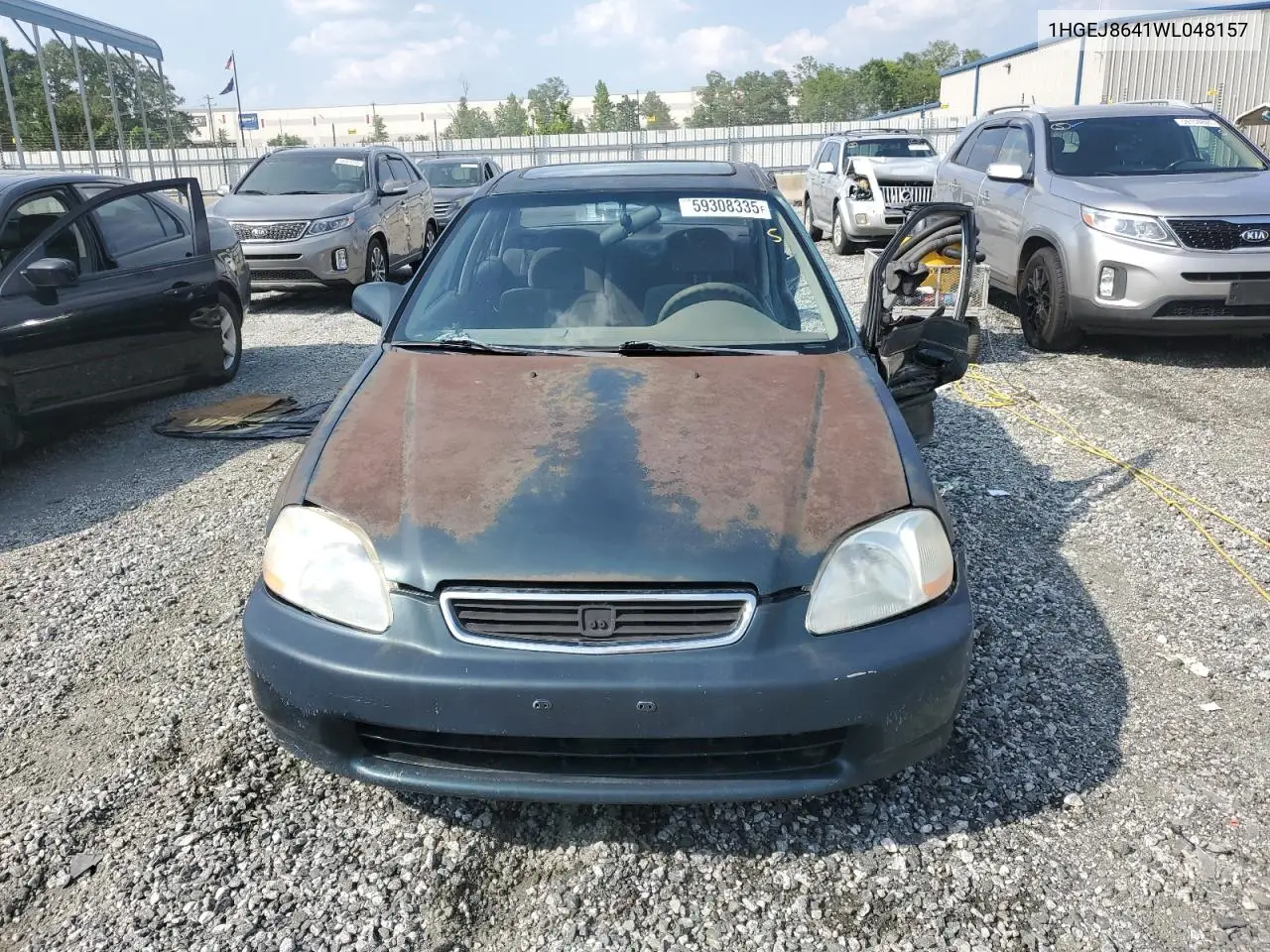 1998 Honda Civic Ex VIN: 1HGEJ8641WL048157 Lot: 59308335