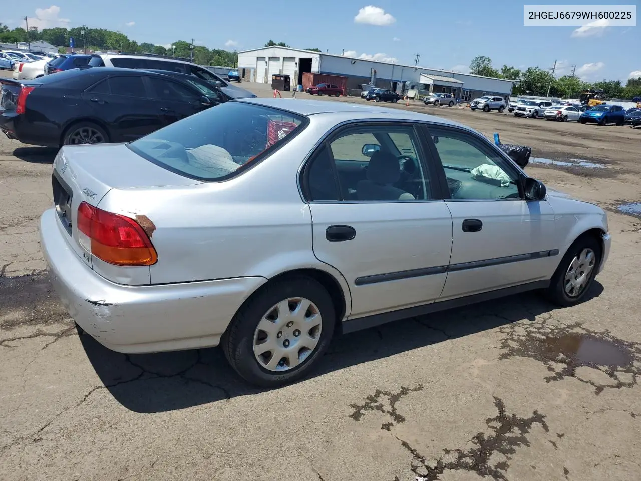 1998 Honda Civic Lx VIN: 2HGEJ6679WH600225 Lot: 60785975