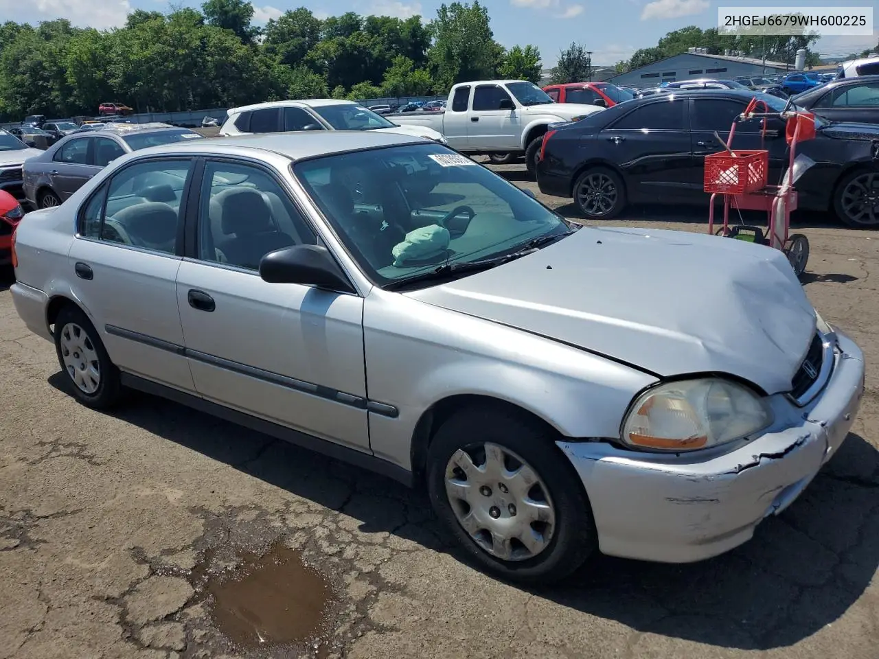 1998 Honda Civic Lx VIN: 2HGEJ6679WH600225 Lot: 60785975