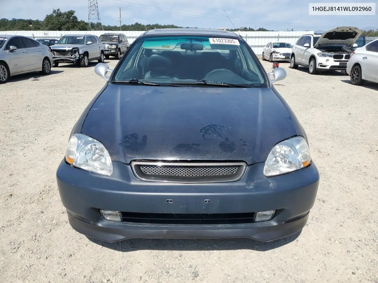 1998 Honda Civic Ex VIN: 1HGEJ8141WL092960 Lot: 61023305