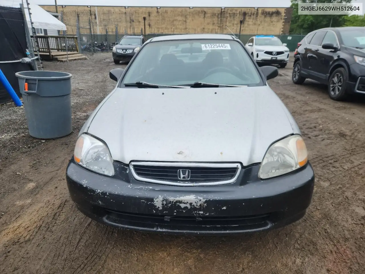1998 Honda Civic Dx VIN: 2HGEJ6629WH512604 Lot: 61225445