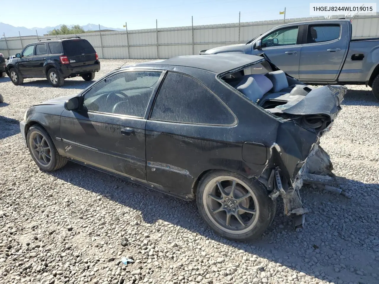 1998 Honda Civic Ex VIN: 1HGEJ8244WL019015 Lot: 61253885