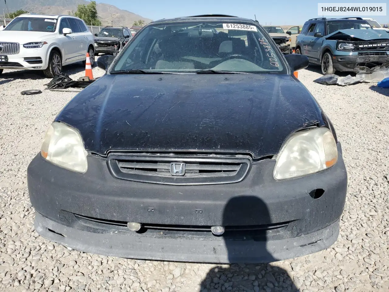 1998 Honda Civic Ex VIN: 1HGEJ8244WL019015 Lot: 61253885
