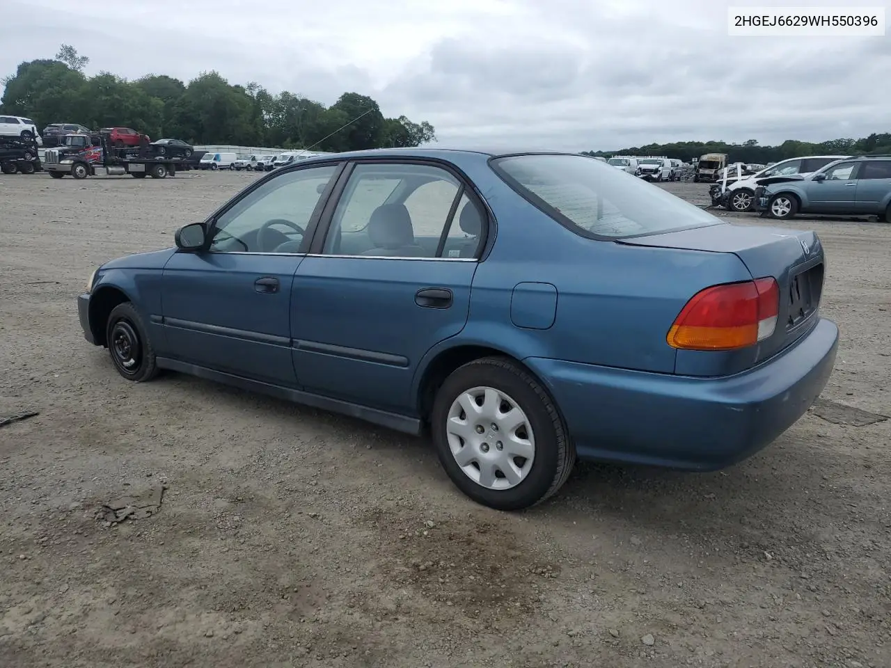 1998 Honda Civic Dx VIN: 2HGEJ6629WH550396 Lot: 61716845
