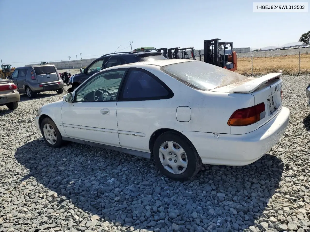 1998 Honda Civic Ex VIN: 1HGEJ8249WL013503 Lot: 61783375
