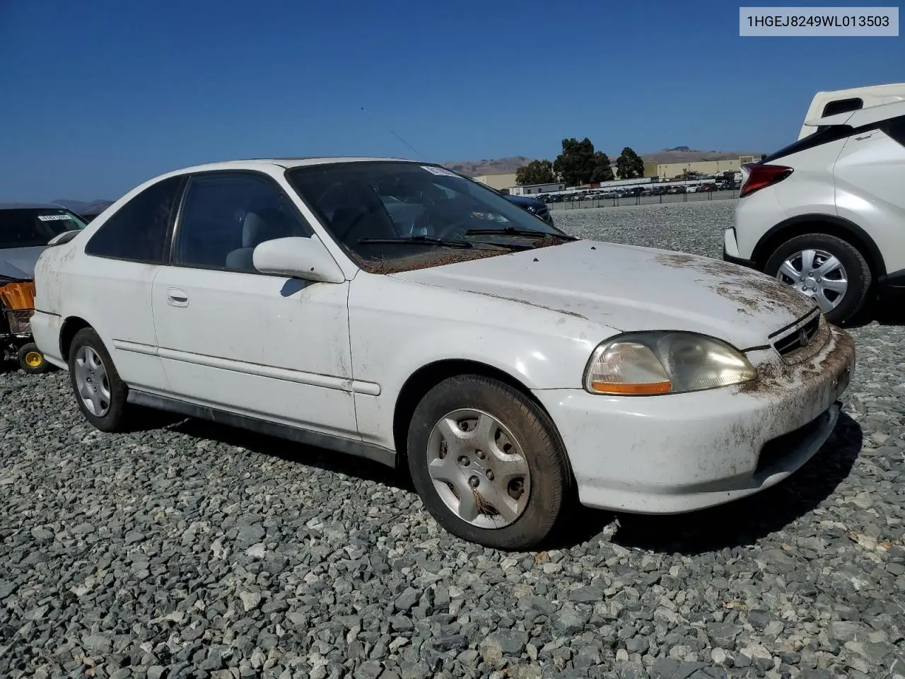 1998 Honda Civic Ex VIN: 1HGEJ8249WL013503 Lot: 61783375