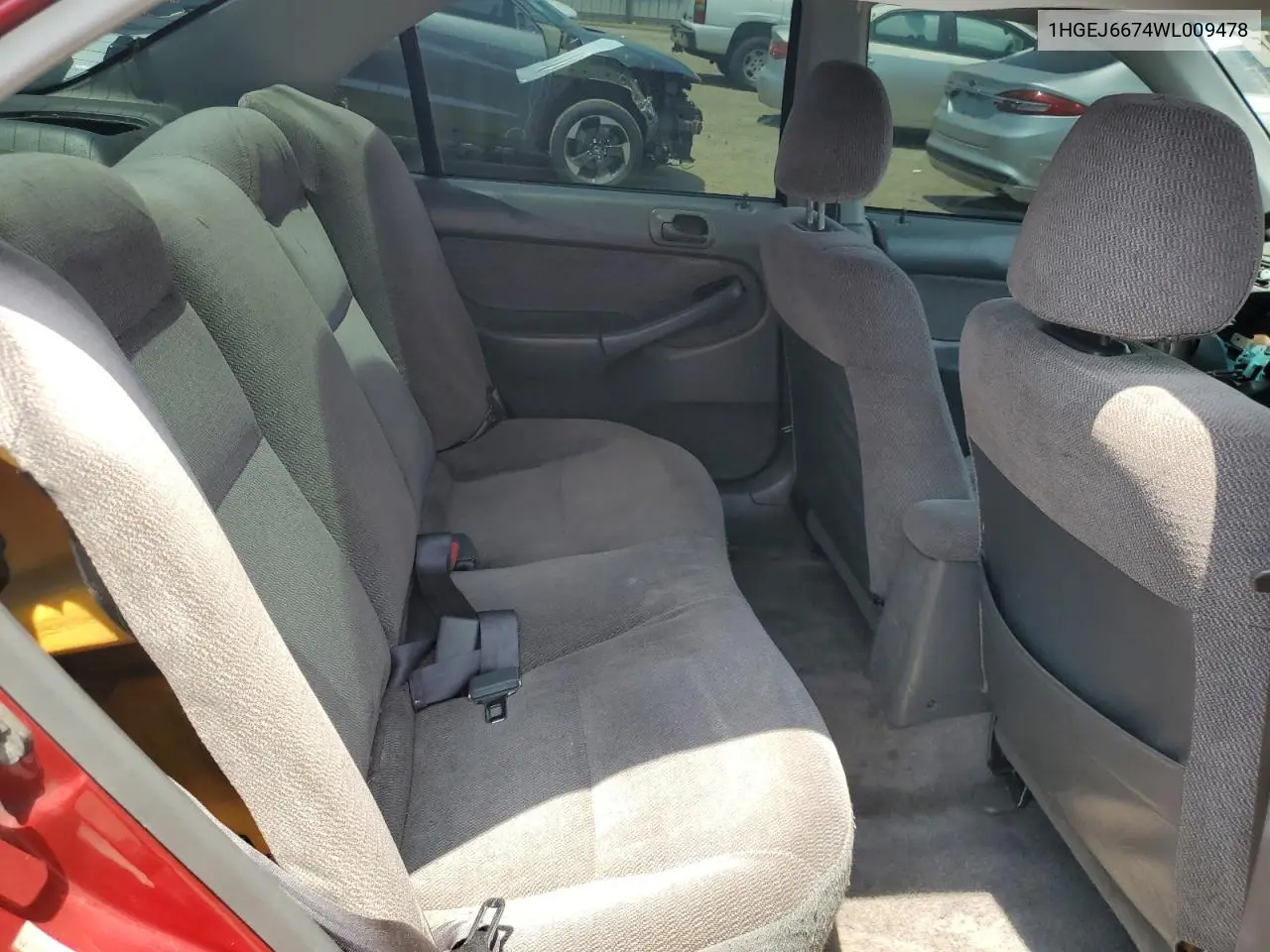 1998 Honda Civic Lx VIN: 1HGEJ6674WL009478 Lot: 61852055