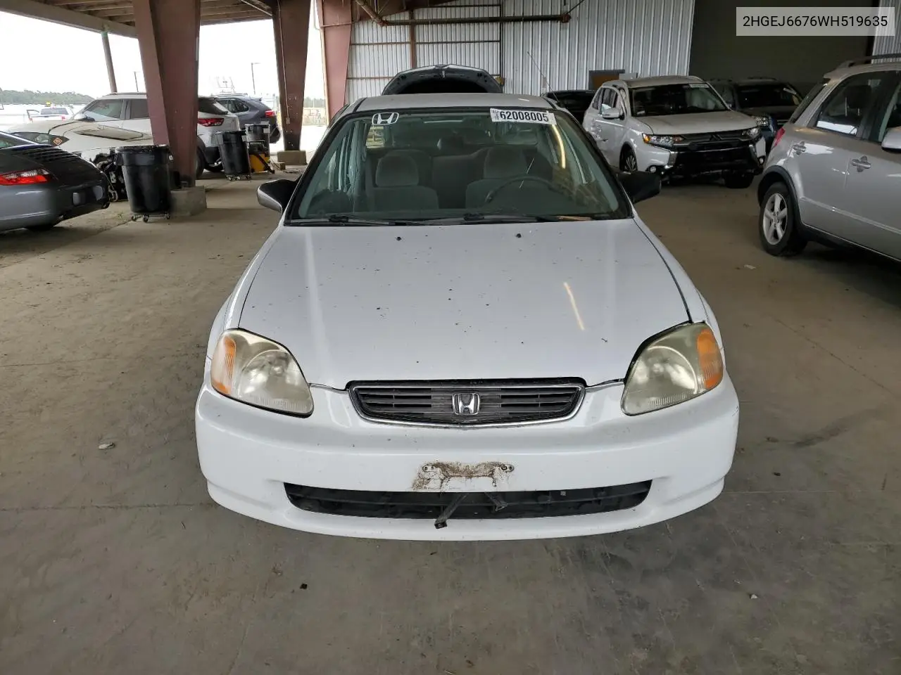 1998 Honda Civic Lx VIN: 2HGEJ6676WH519635 Lot: 62008005