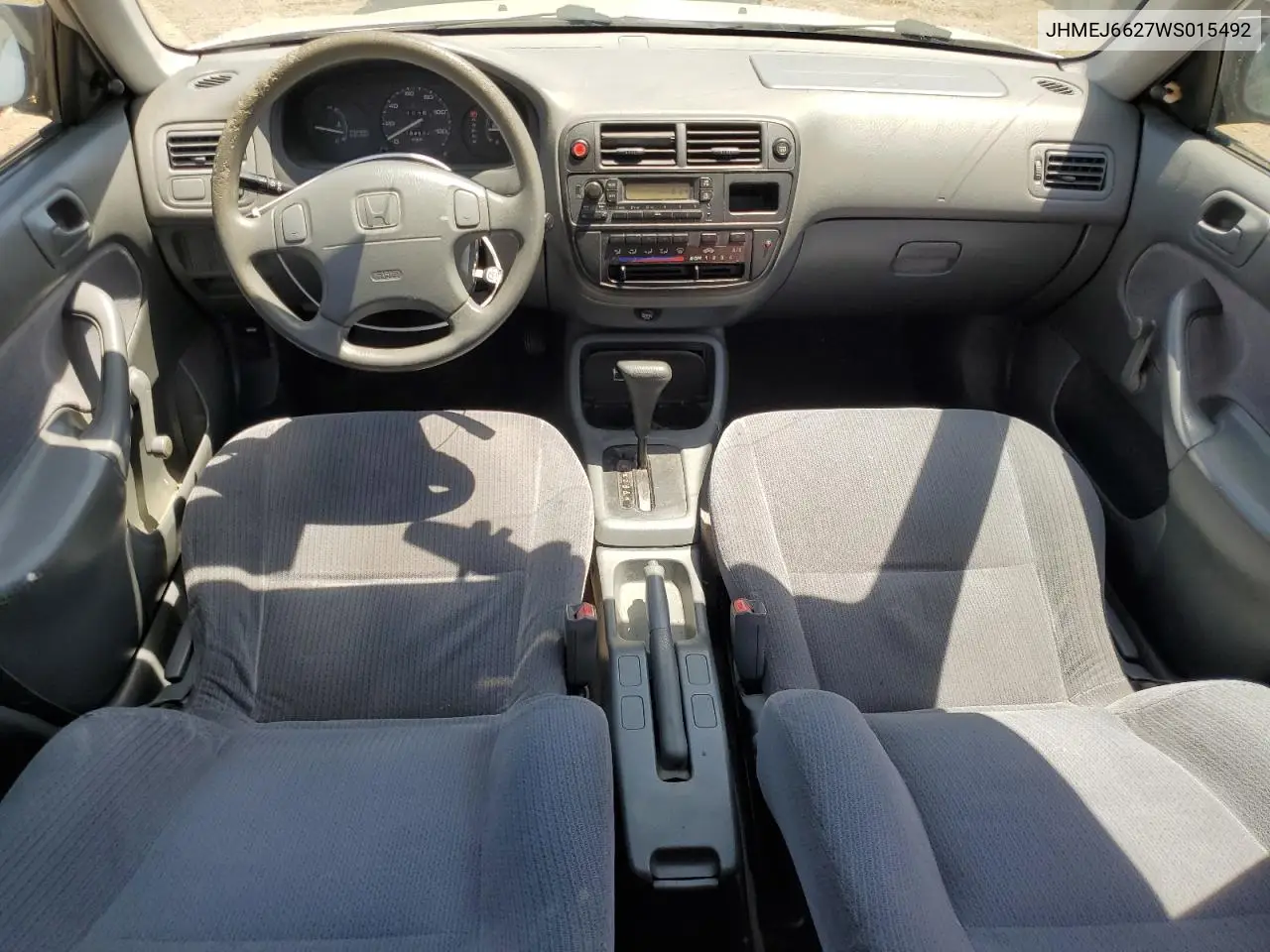 1998 Honda Civic Dx VIN: JHMEJ6627WS015492 Lot: 62774545