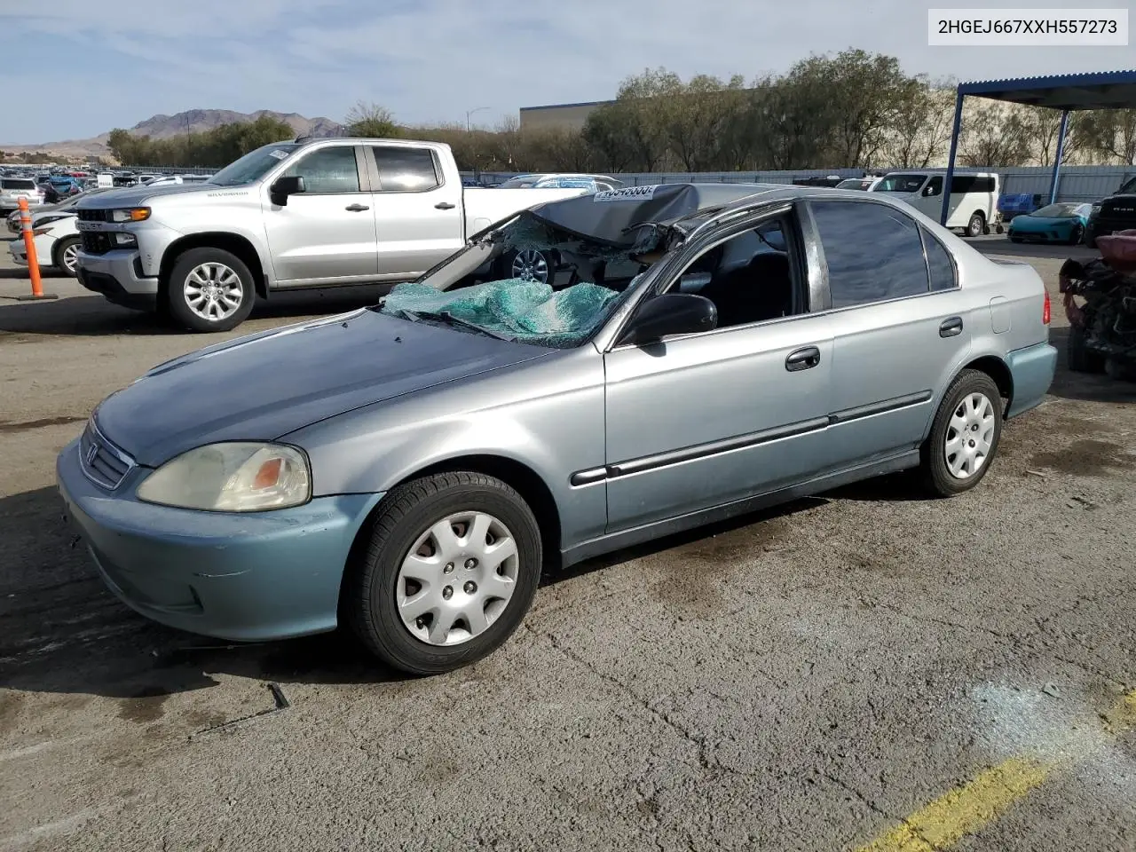1999 Honda Civic Lx VIN: 2HGEJ667XXH557273 Lot: 46949355