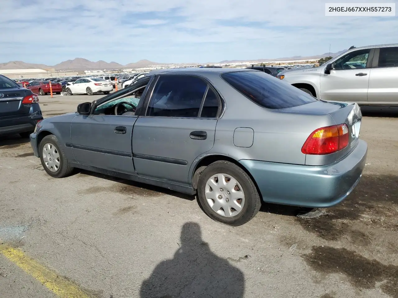 1999 Honda Civic Lx VIN: 2HGEJ667XXH557273 Lot: 46949355