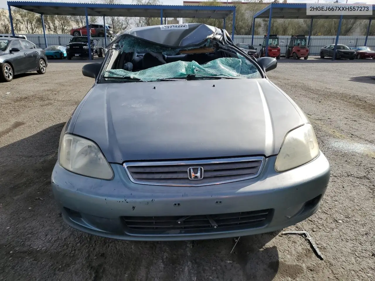1999 Honda Civic Lx VIN: 2HGEJ667XXH557273 Lot: 46949355