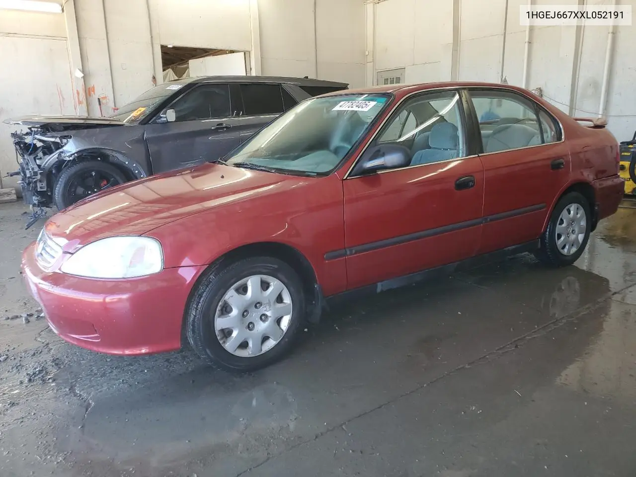 1999 Honda Civic Lx VIN: 1HGEJ667XXL052191 Lot: 47782405
