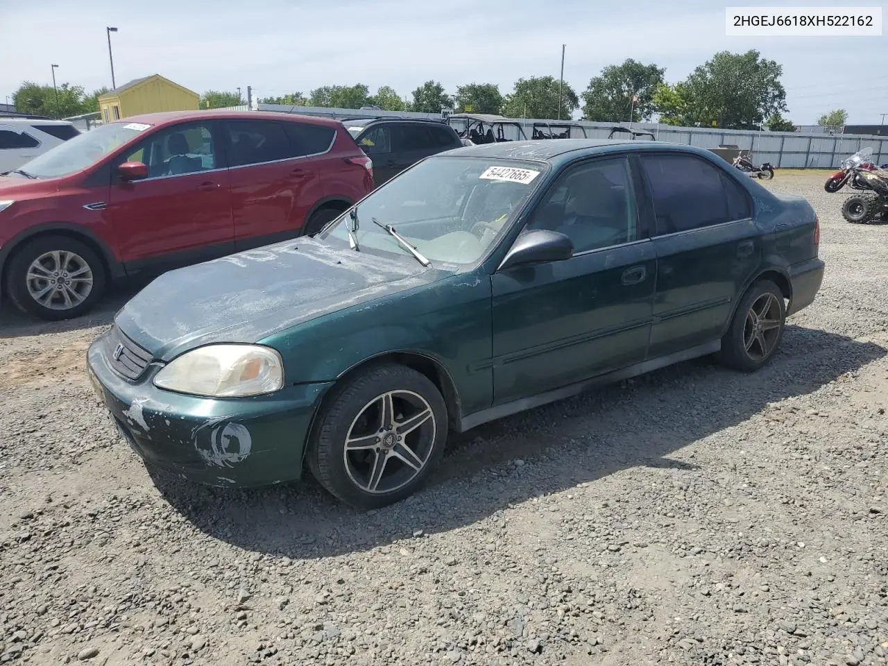 1999 Honda Civic Base VIN: 2HGEJ6618XH522162 Lot: 54427665