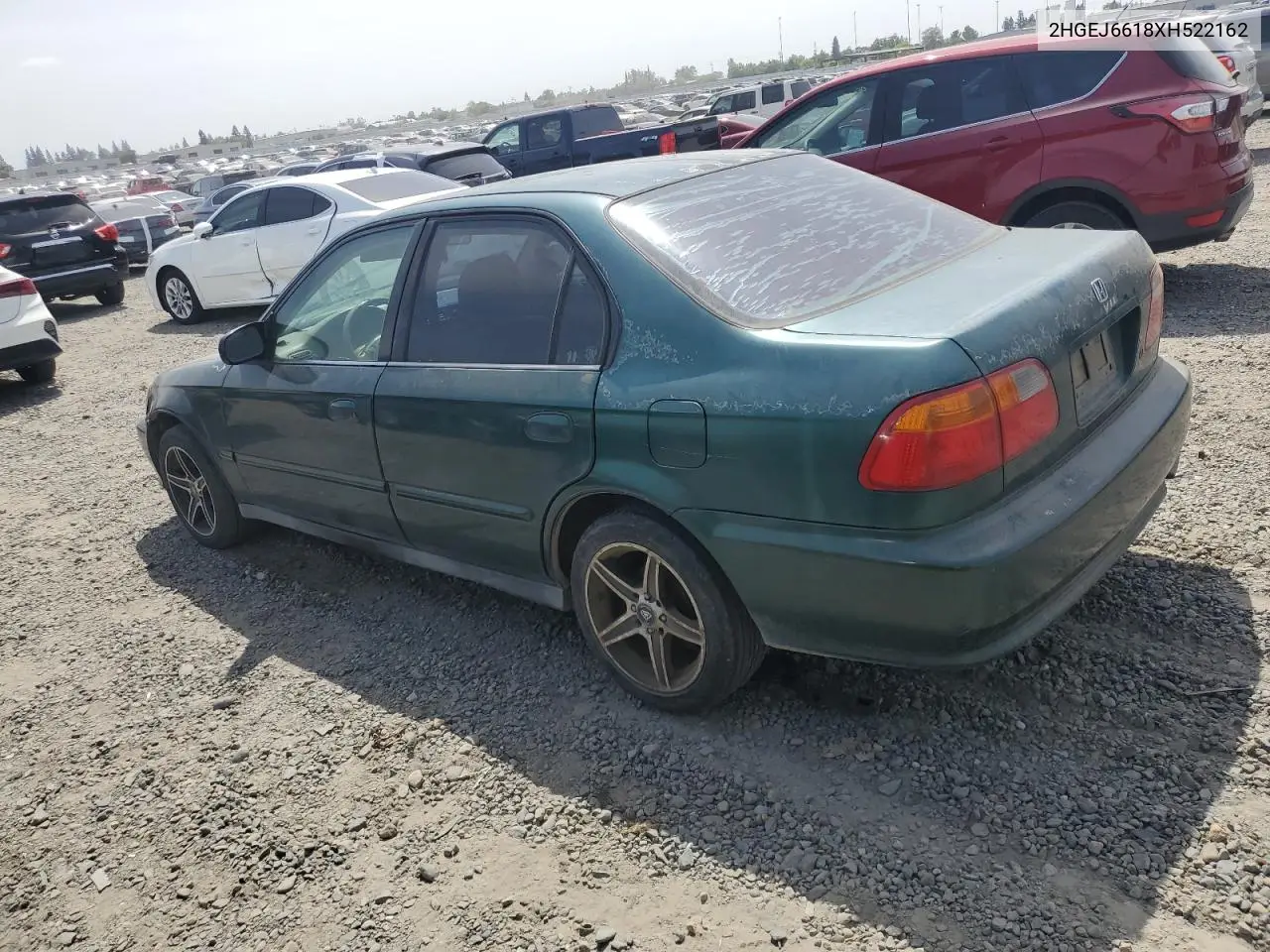 1999 Honda Civic Base VIN: 2HGEJ6618XH522162 Lot: 54427665