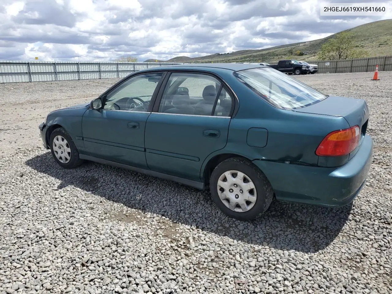 1999 Honda Civic Base VIN: 2HGEJ6619XH541660 Lot: 55483125