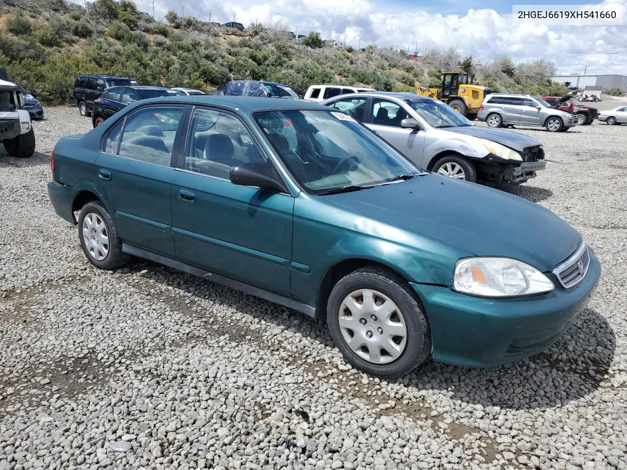 1999 Honda Civic Base VIN: 2HGEJ6619XH541660 Lot: 55483125