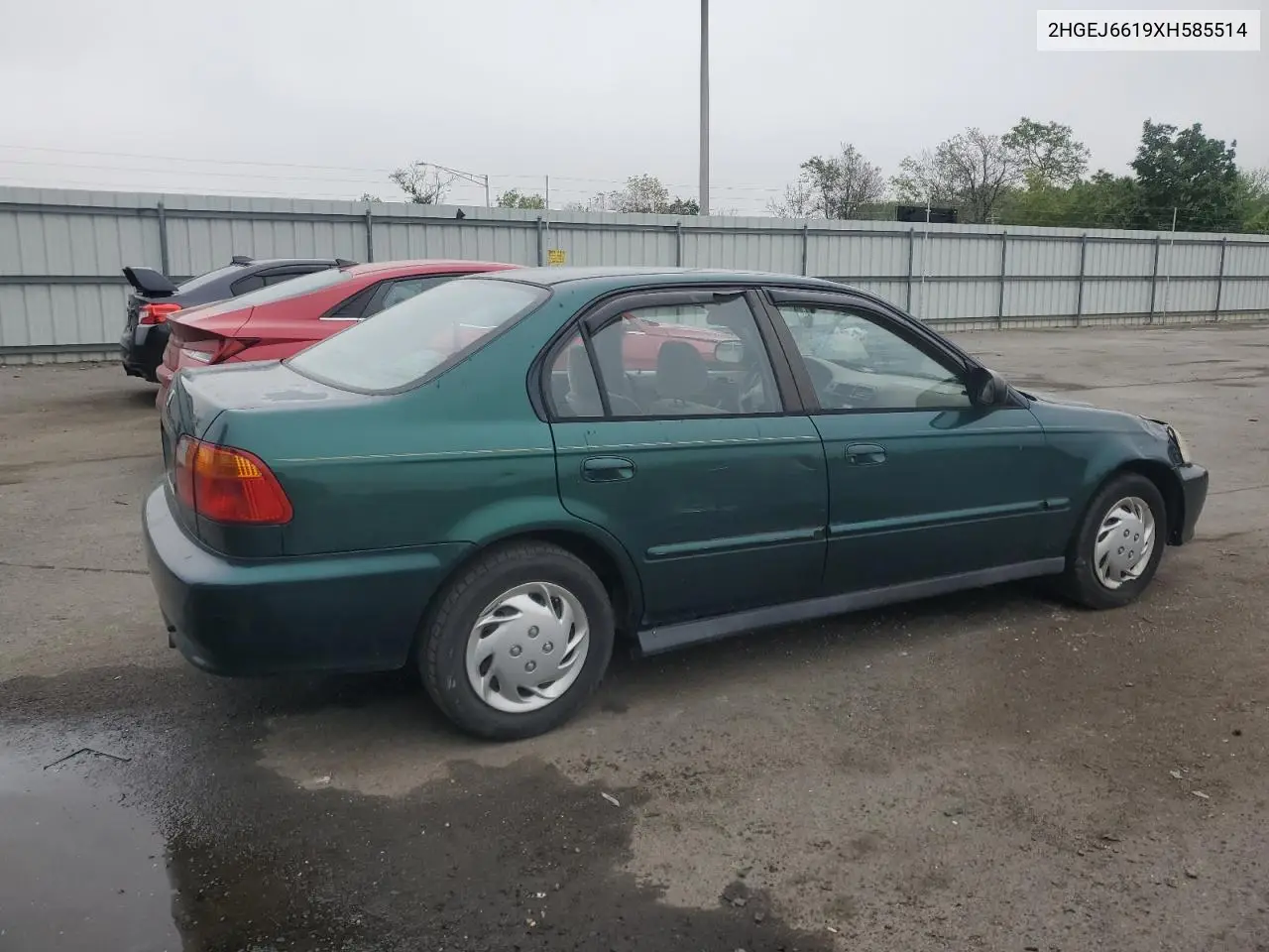 1999 Honda Civic Base VIN: 2HGEJ6619XH585514 Lot: 55683885