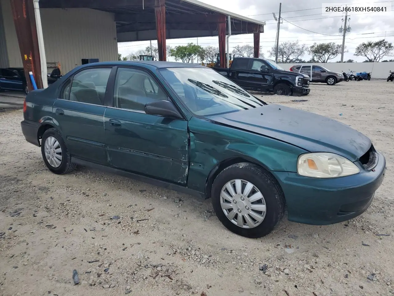 1999 Honda Civic Base VIN: 2HGEJ6618XH540841 Lot: 55841745