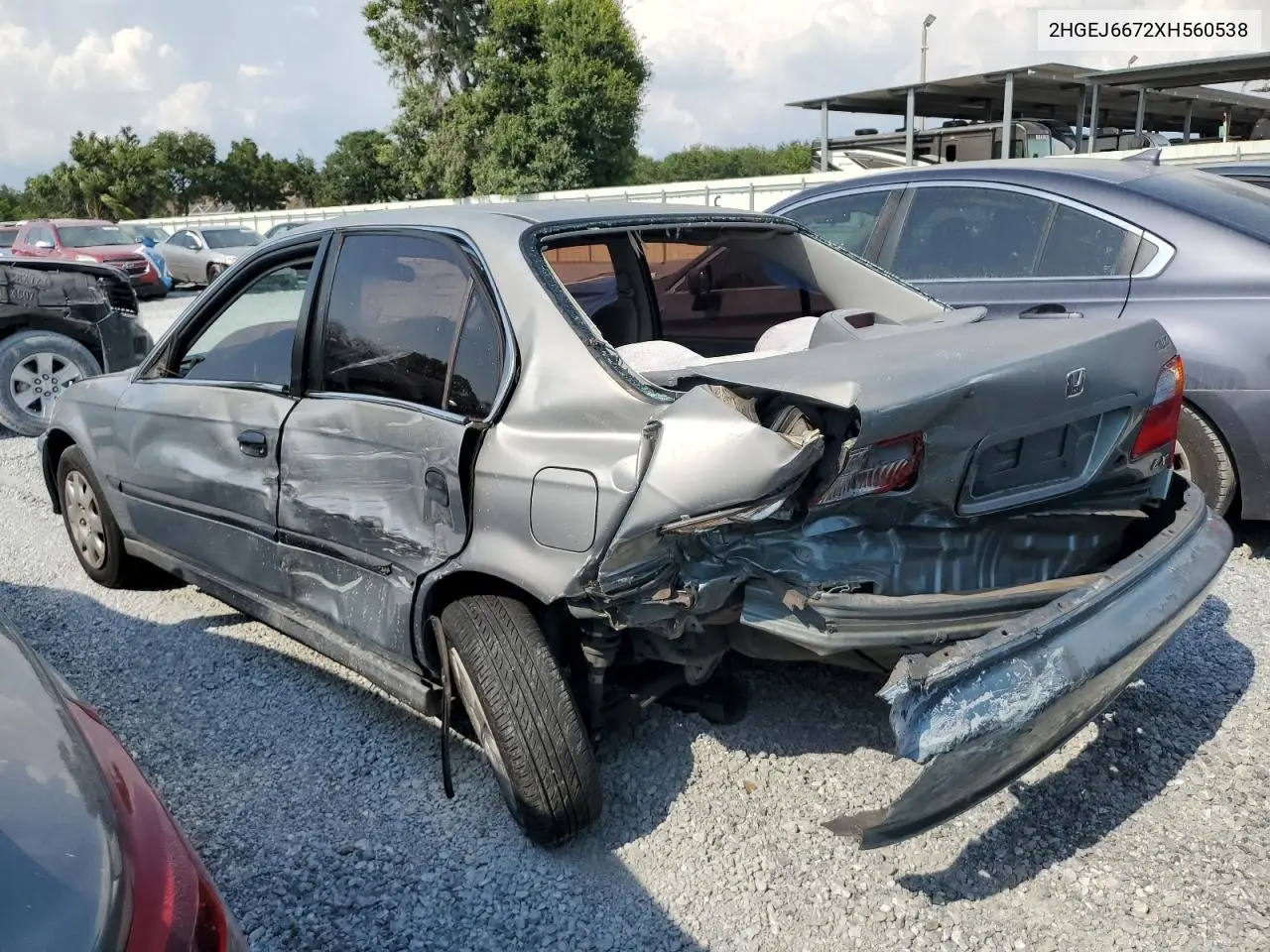 1999 Honda Civic Lx VIN: 2HGEJ6672XH560538 Lot: 55954395