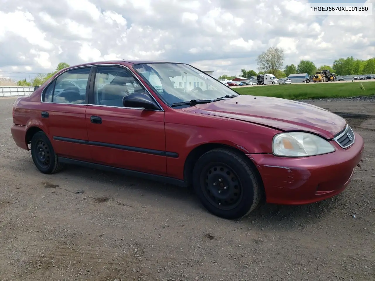 1999 Honda Civic Lx VIN: 1HGEJ6670XL001380 Lot: 56380745