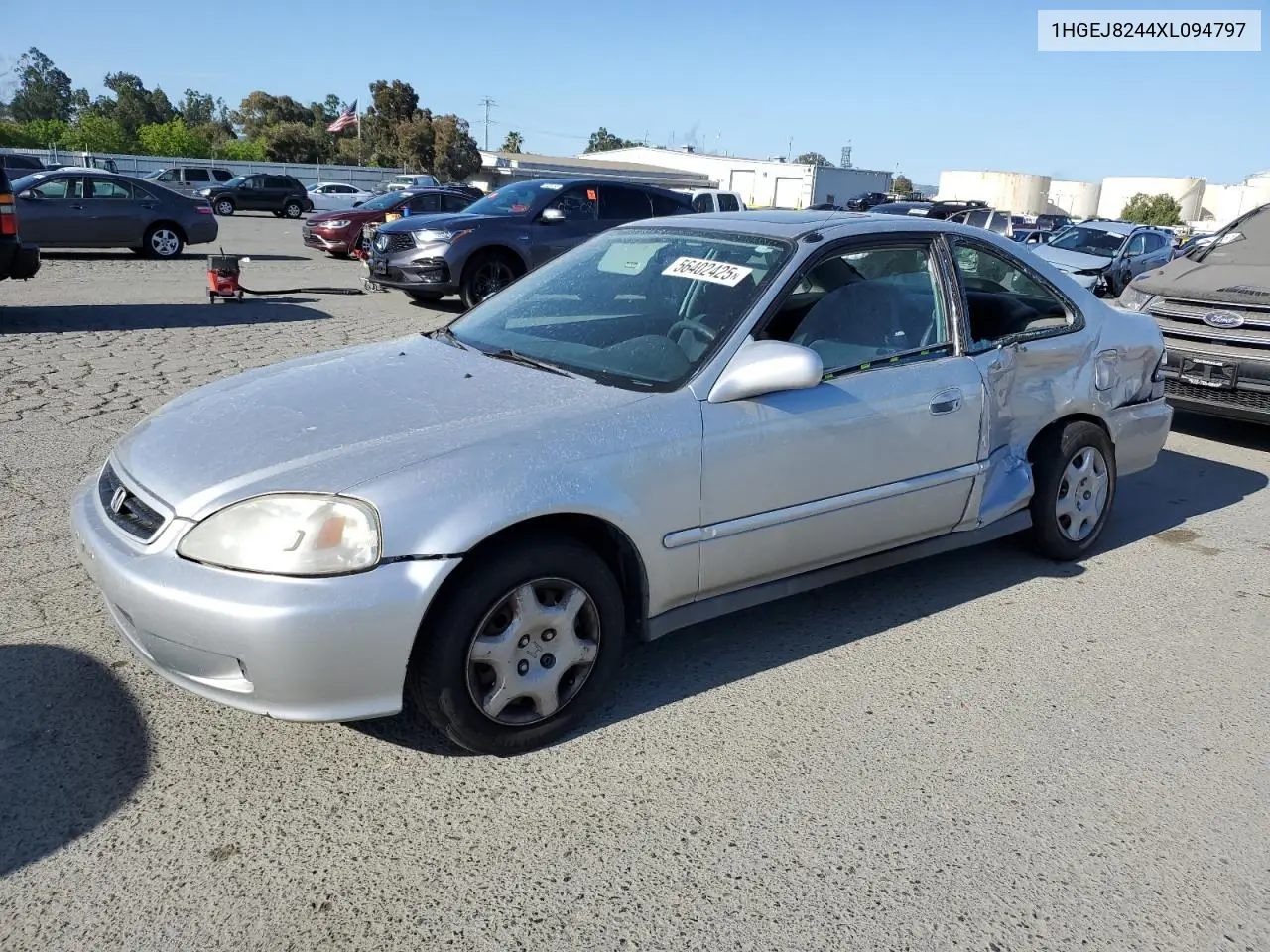 1999 Honda Civic Ex VIN: 1HGEJ8244XL094797 Lot: 56402425