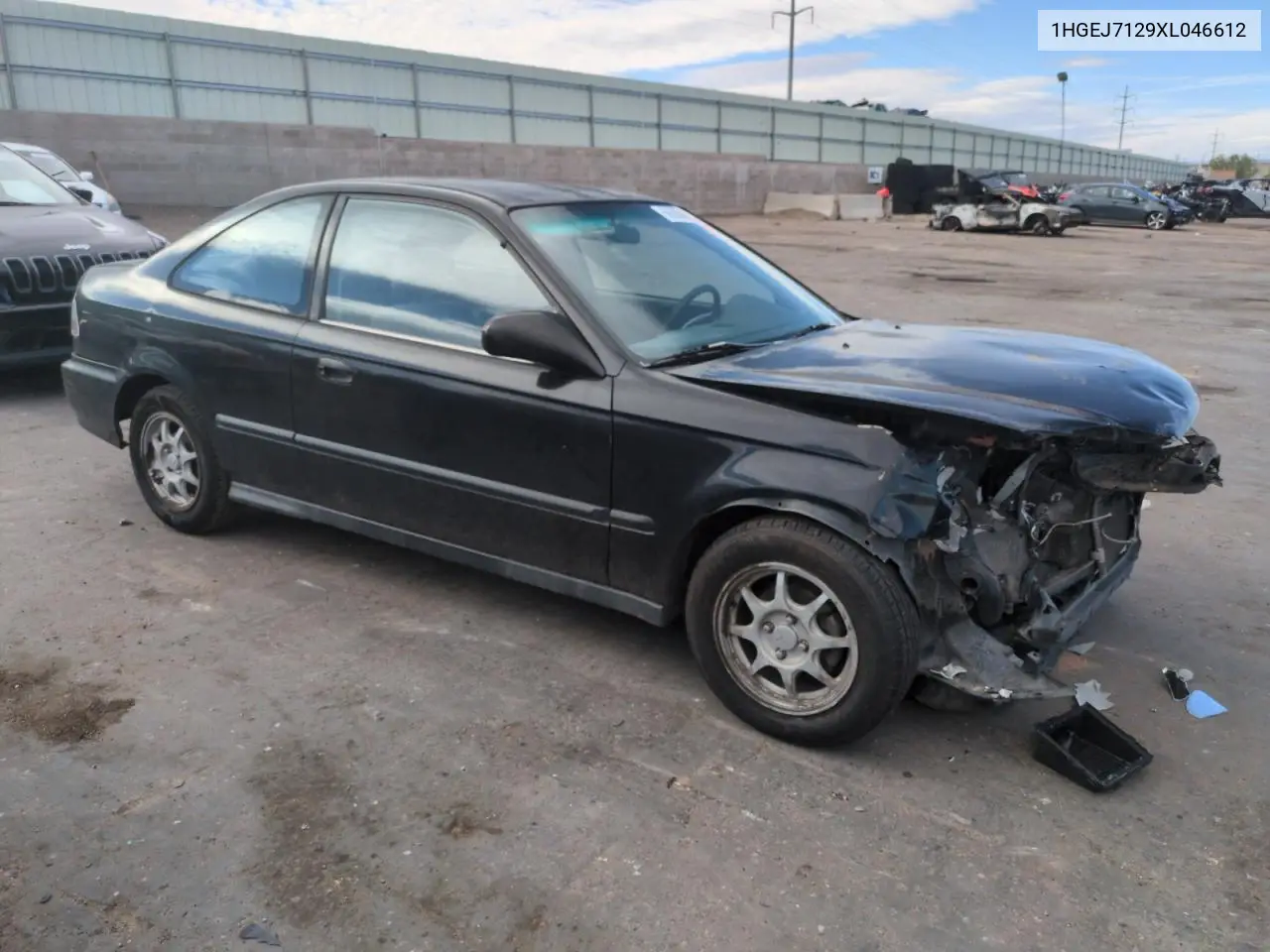 1999 Honda Civic Hx VIN: 1HGEJ7129XL046612 Lot: 56558855