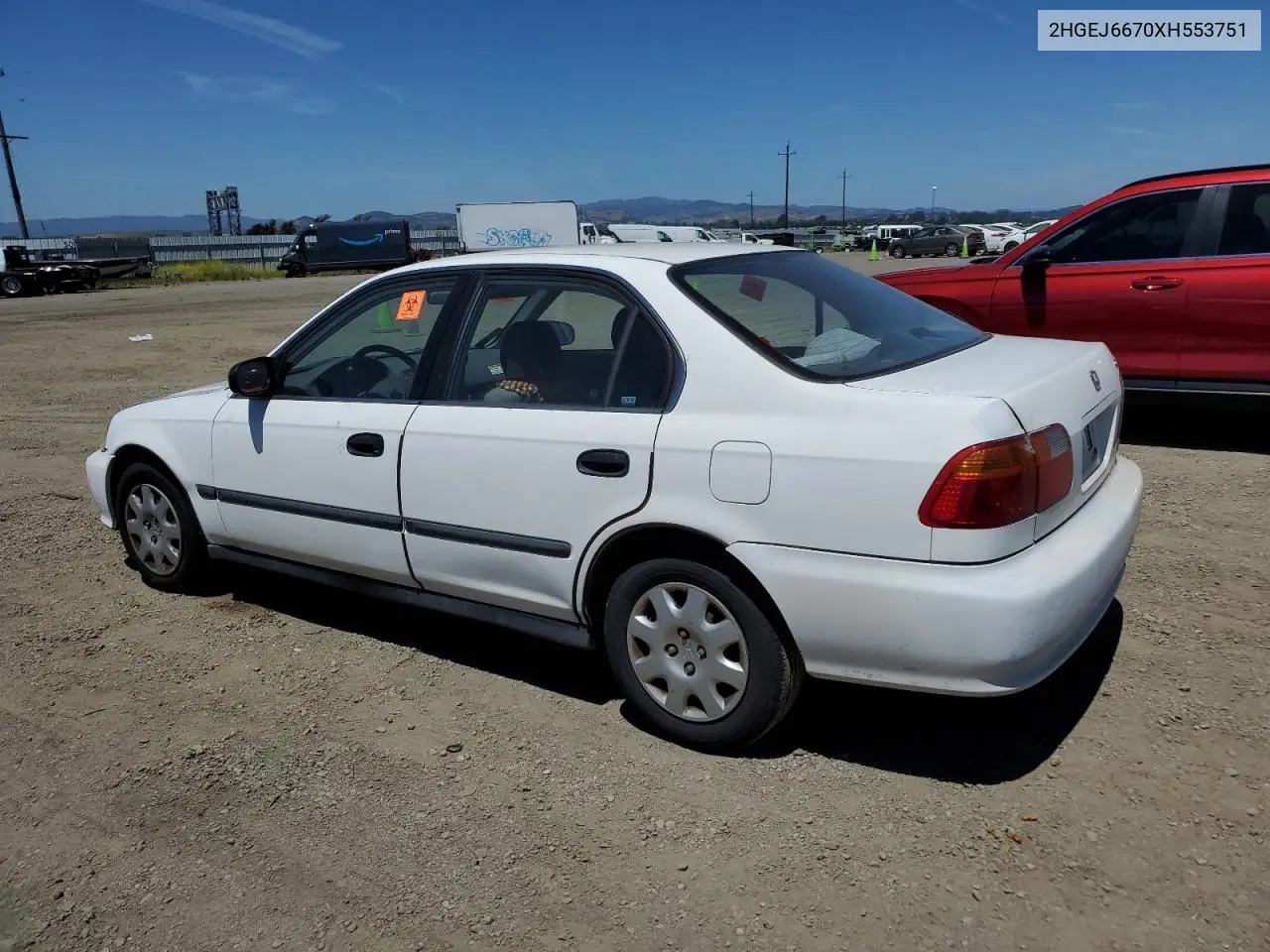 1999 Honda Civic Lx VIN: 2HGEJ6670XH553751 Lot: 56574415