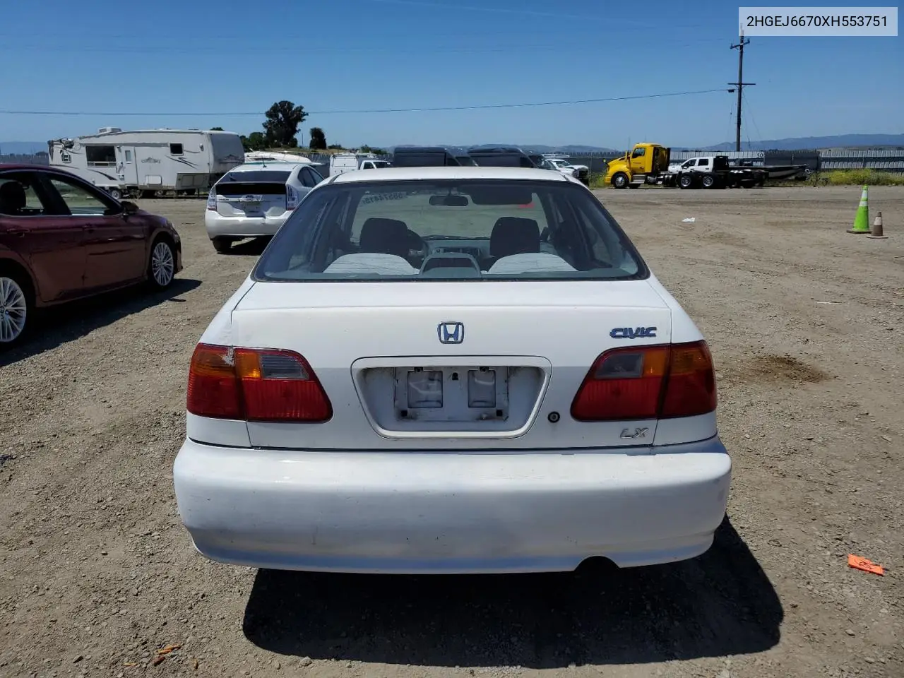 1999 Honda Civic Lx VIN: 2HGEJ6670XH553751 Lot: 56574415