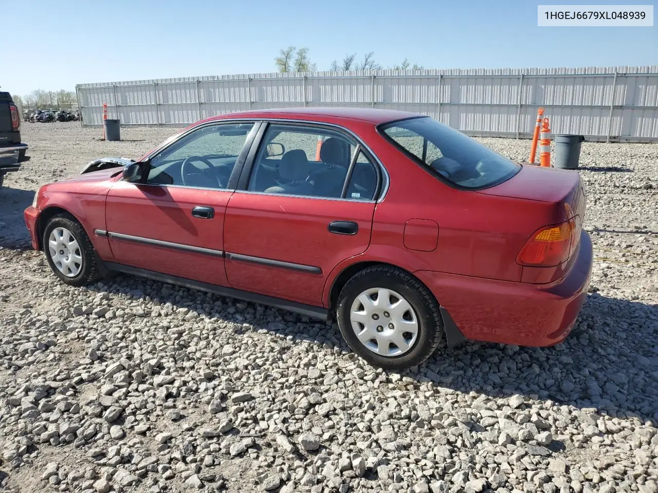 1999 Honda Civic Lx VIN: 1HGEJ6679XL048939 Lot: 56860835