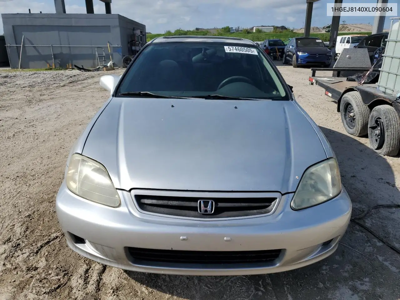 1999 Honda Civic Ex VIN: 1HGEJ8140XL090604 Lot: 57460505