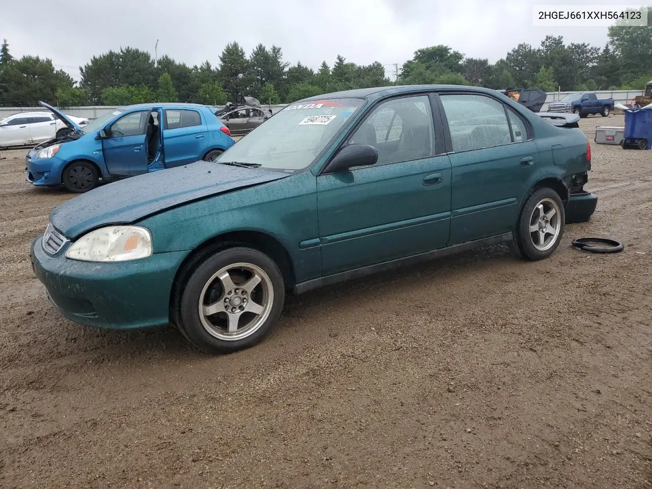 1999 Honda Civic Base VIN: 2HGEJ661XXH564123 Lot: 59487725
