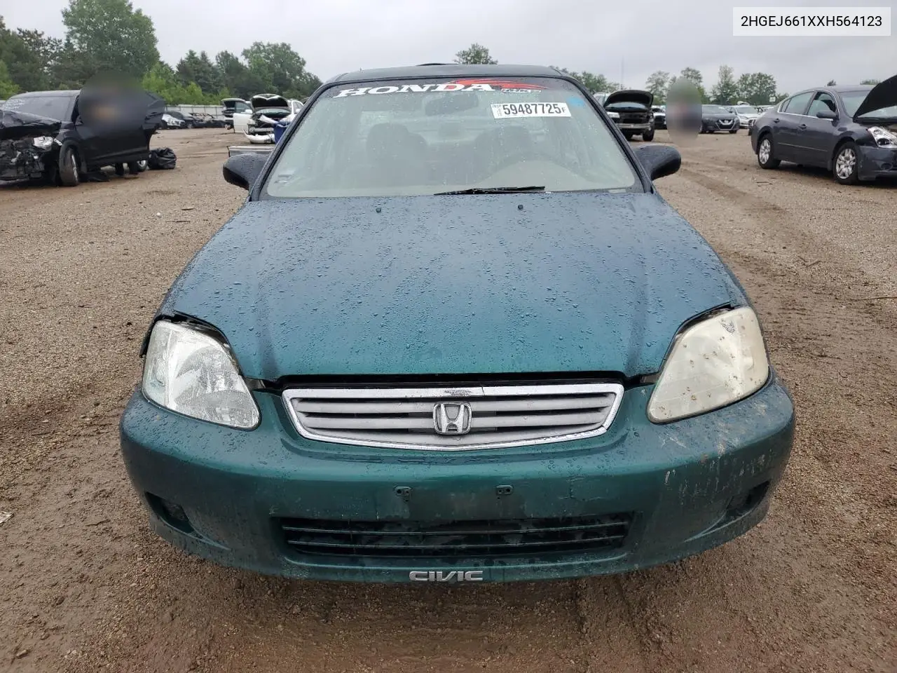 1999 Honda Civic Base VIN: 2HGEJ661XXH564123 Lot: 59487725