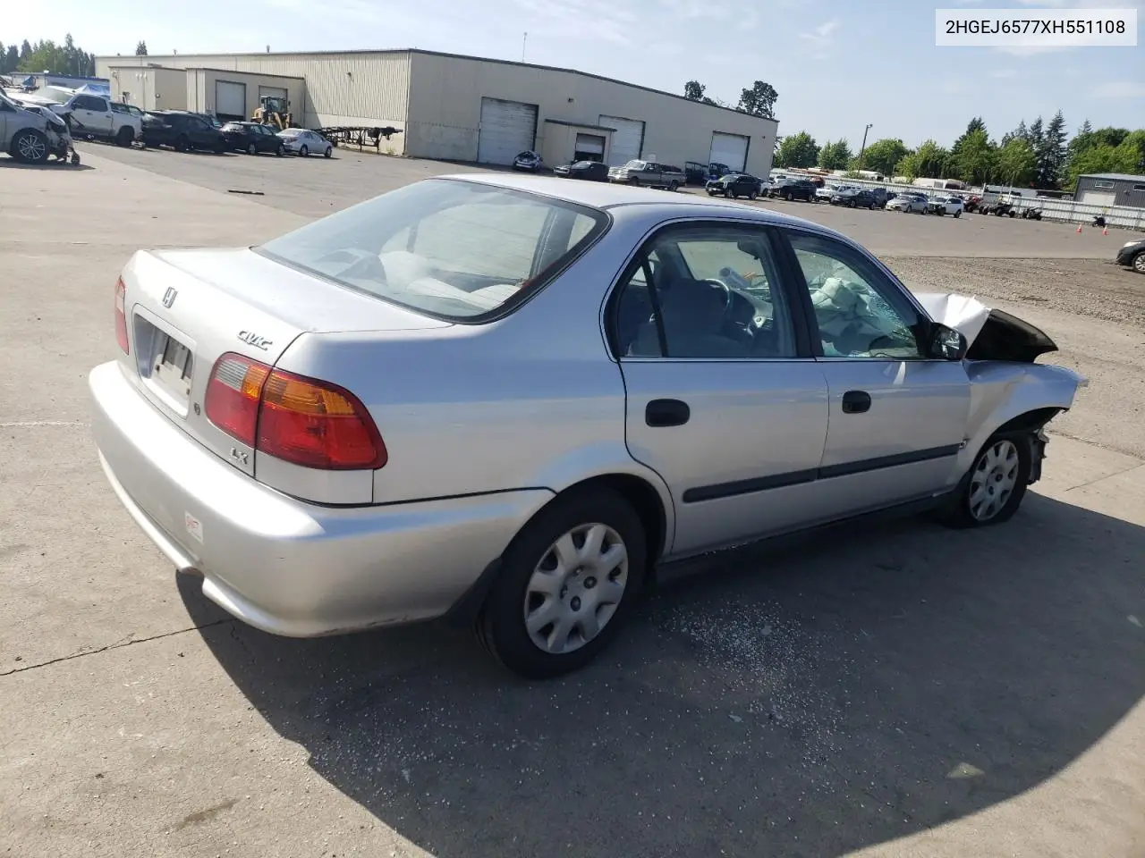 1999 Honda Civic Lx VIN: 2HGEJ6577XH551108 Lot: 60708565
