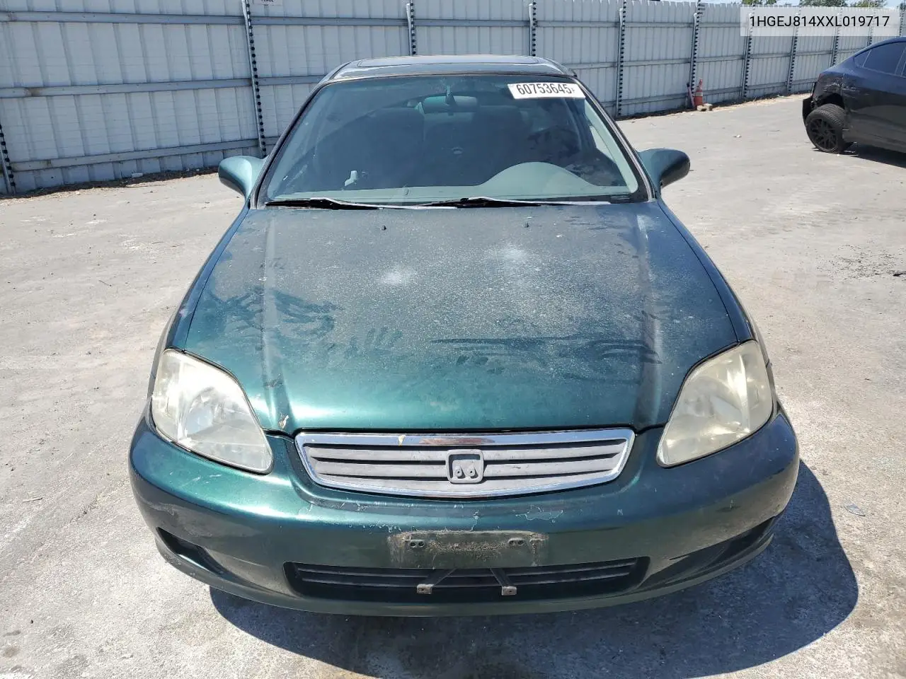 1999 Honda Civic Ex VIN: 1HGEJ814XXL019717 Lot: 60753645