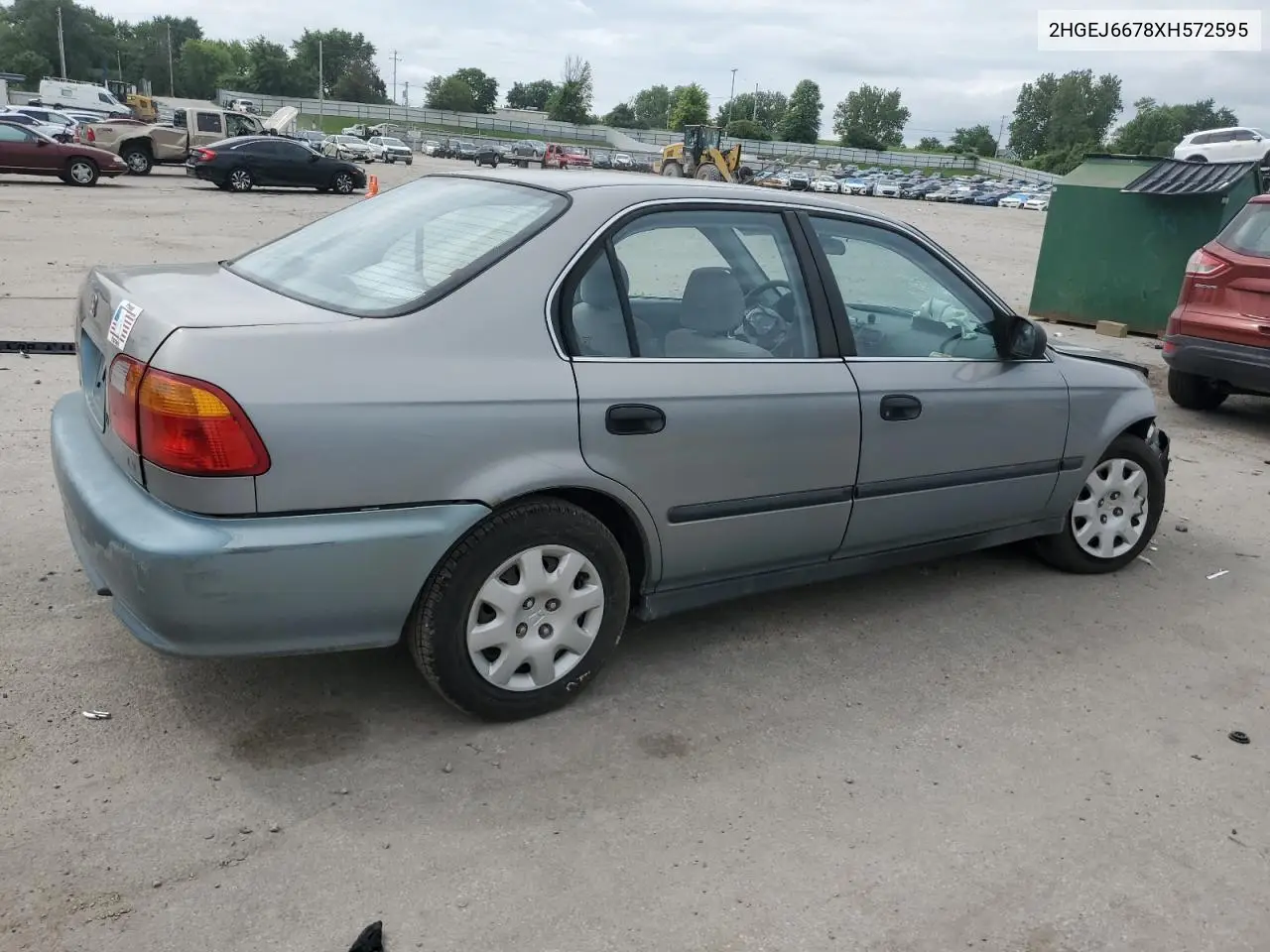 1999 Honda Civic Lx VIN: 2HGEJ6678XH572595 Lot: 60873735