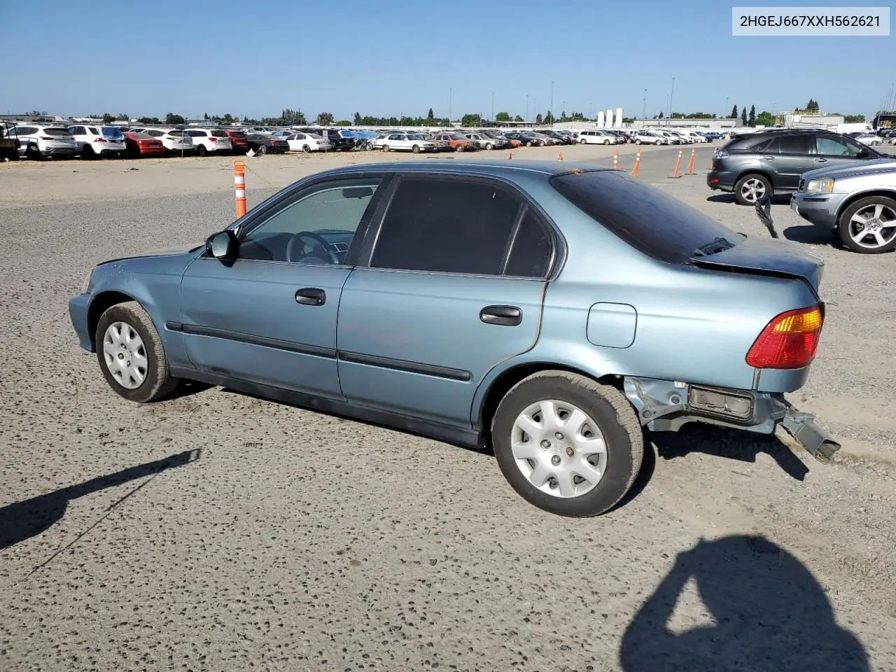 1999 Honda Civic Lx VIN: 2HGEJ667XXH562621 Lot: 61068195