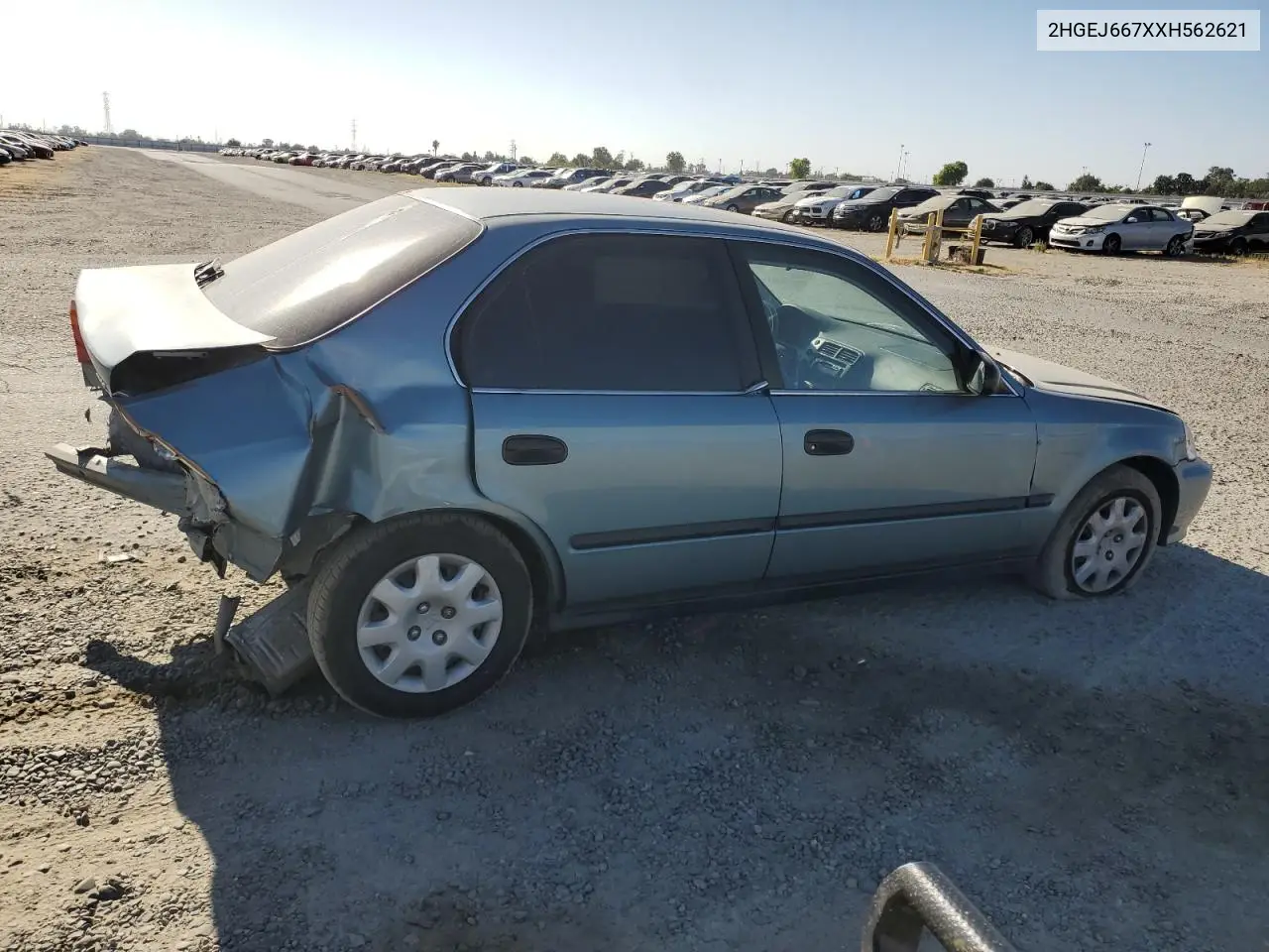 1999 Honda Civic Lx VIN: 2HGEJ667XXH562621 Lot: 61068195